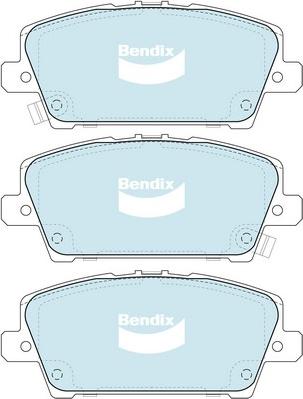Bendix-AU DB2047 GCT - Гальмівні колодки, дискові гальма autozip.com.ua