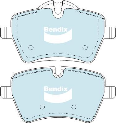 Bendix-AU DB2052 EURO+ - Гальмівні колодки, дискові гальма autozip.com.ua