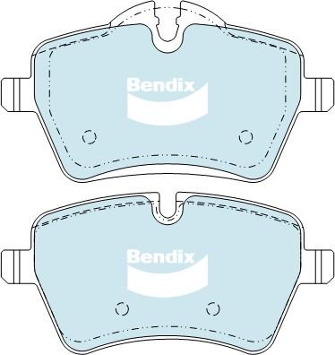 Bendix-AU DB2052 HD - Гальмівні колодки, дискові гальма autozip.com.ua