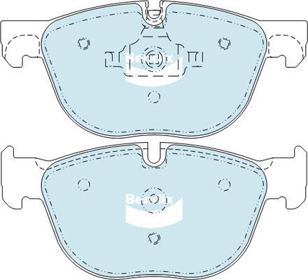 Bendix-AU DB2006 EURO+ - Гальмівні колодки, дискові гальма autozip.com.ua