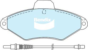 Bendix-AU DB2014 HD - Гальмівні колодки, дискові гальма autozip.com.ua