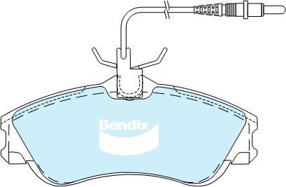 Bendix-AU DB2015 EURO+ - Гальмівні колодки, дискові гальма autozip.com.ua