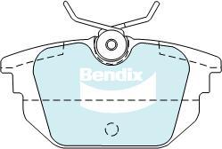 Bendix-AU DB2010 EURO+ - Гальмівні колодки, дискові гальма autozip.com.ua