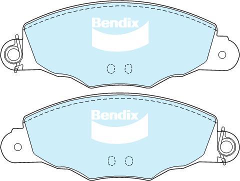 Bendix-AU DB2012 HD - Гальмівні колодки, дискові гальма autozip.com.ua