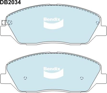 Bendix-AU DB2034 GCT - Гальмівні колодки, дискові гальма autozip.com.ua