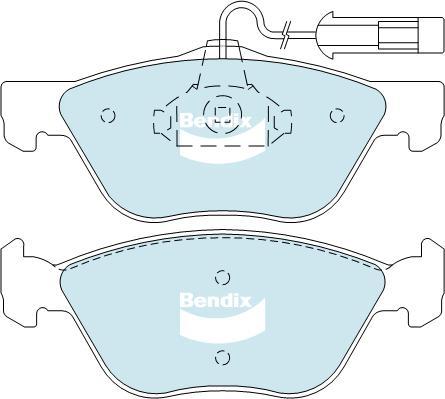 Bendix-AU DB2036 EURO+ - Гальмівні колодки, дискові гальма autozip.com.ua