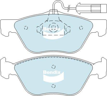 Bendix-AU DB2036 HD - Гальмівні колодки, дискові гальма autozip.com.ua