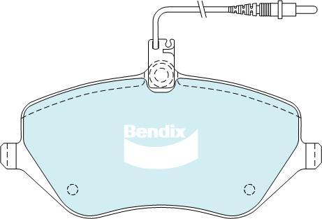 Bendix-AU DB2024 EURO+ - Гальмівні колодки, дискові гальма autozip.com.ua