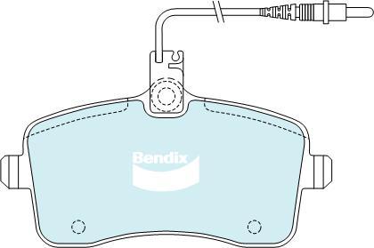 Bendix-AU DB2025 EURO+ - Гальмівні колодки, дискові гальма autozip.com.ua