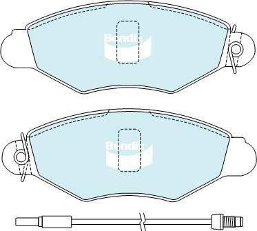 Bendix-AU DB2026 EURO+ - Гальмівні колодки, дискові гальма autozip.com.ua