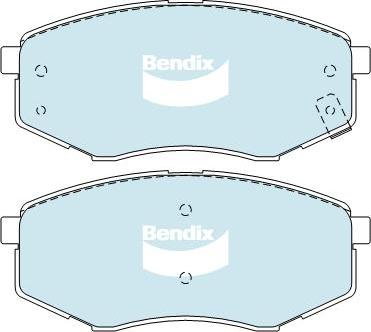 Bendix-AU DB2072 GCT - Гальмівні колодки, дискові гальма autozip.com.ua
