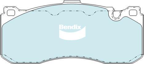 Bendix-AU DB2195 EURO+ - Гальмівні колодки, дискові гальма autozip.com.ua