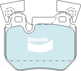 Bendix-AU DB2196 EURO+ - Гальмівні колодки, дискові гальма autozip.com.ua