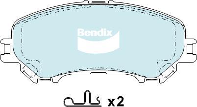 Bendix-AU DB2345 -4WD - Гальмівні колодки, дискові гальма autozip.com.ua