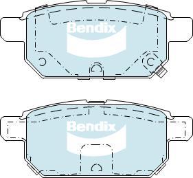 Bendix-AU DB2364 -4WD - Гальмівні колодки, дискові гальма autozip.com.ua