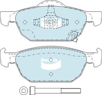 Bendix-AU DB2308 GCT - Гальмівні колодки, дискові гальма autozip.com.ua