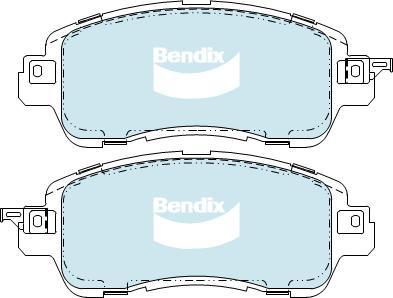 Bendix-AU DB2334-GCT - Гальмівні колодки, дискові гальма autozip.com.ua