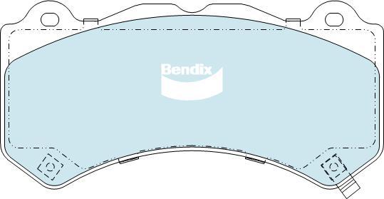 Bendix-AU DB2375 -4WD - Гальмівні колодки, дискові гальма autozip.com.ua