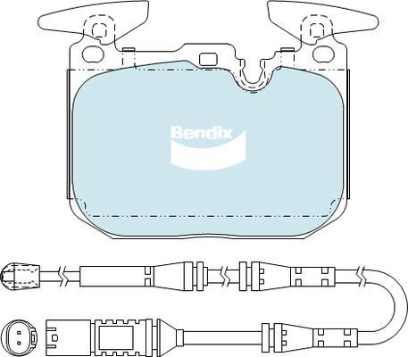 Bendix-AU DB2299 EURO+ - Гальмівні колодки, дискові гальма autozip.com.ua