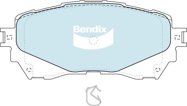 Bendix-AU DB2293 GCT - Гальмівні колодки, дискові гальма autozip.com.ua