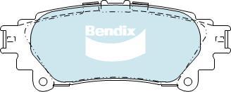 Bendix-AU DB2245 ULT+ - Гальмівні колодки, дискові гальма autozip.com.ua