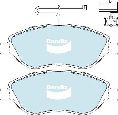 Bendix-AU DB2247 EURO+ - Гальмівні колодки, дискові гальма autozip.com.ua