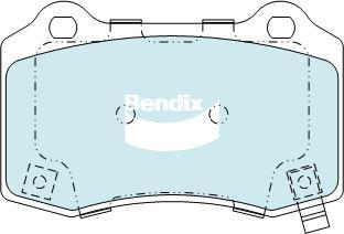 Bendix-AU DB2260 ULT - Гальмівні колодки, дискові гальма autozip.com.ua