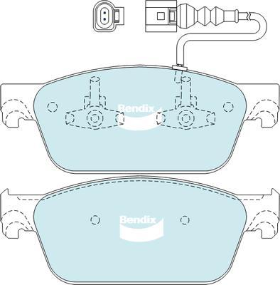 Bendix-AU DB2200 HD - Гальмівні колодки, дискові гальма autozip.com.ua