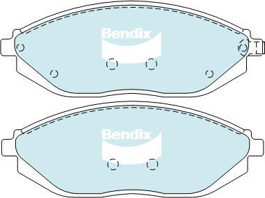 Bendix-AU DB2208 GCT - Гальмівні колодки, дискові гальма autozip.com.ua
