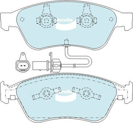 Bendix-AU DB2202 GCT - Гальмівні колодки, дискові гальма autozip.com.ua