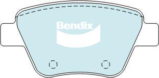 Bendix-AU DB2211 EURO+ - Гальмівні колодки, дискові гальма autozip.com.ua