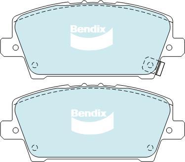 Bendix-AU DB2212 GCT - Гальмівні колодки, дискові гальма autozip.com.ua