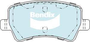 Bendix-AU DB2234 EURO+ - Гальмівні колодки, дискові гальма autozip.com.ua