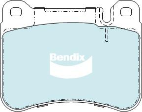 Bendix-AU DB2235 GCT - Гальмівні колодки, дискові гальма autozip.com.ua