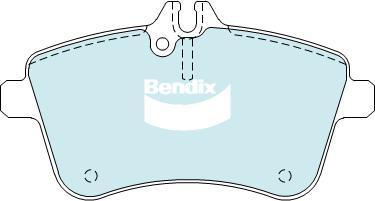 Bendix-AU DB2233 EURO+ - Гальмівні колодки, дискові гальма autozip.com.ua