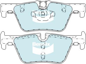 Bendix-AU DB2224 GCT - Гальмівні колодки, дискові гальма autozip.com.ua