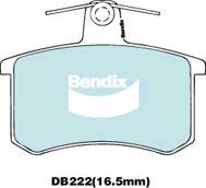 Bendix-AU DB222 EURO+ - Гальмівні колодки, дискові гальма autozip.com.ua