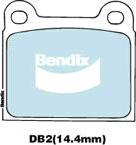 Bendix-AU DB2 EURO+ - Гальмівні колодки, дискові гальма autozip.com.ua