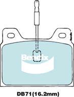 Bendix-AU DB71 GCT - Гальмівні колодки, дискові гальма autozip.com.ua