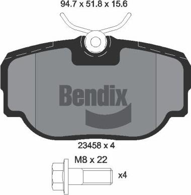 BENDIX Braking BPD1985 - Гальмівні колодки, дискові гальма autozip.com.ua