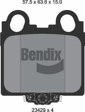 BENDIX Braking BPD1977 - Гальмівні колодки, дискові гальма autozip.com.ua