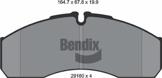 BENDIX Braking BPD1495 - Гальмівні колодки, дискові гальма autozip.com.ua