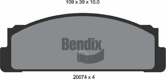 BENDIX Braking BPD1681 - Гальмівні колодки, дискові гальма autozip.com.ua
