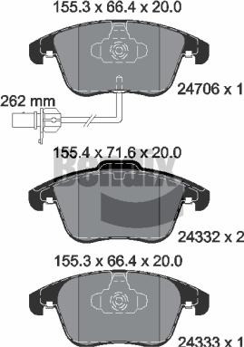 BENDIX Braking BPD1076 - Гальмівні колодки, дискові гальма autozip.com.ua