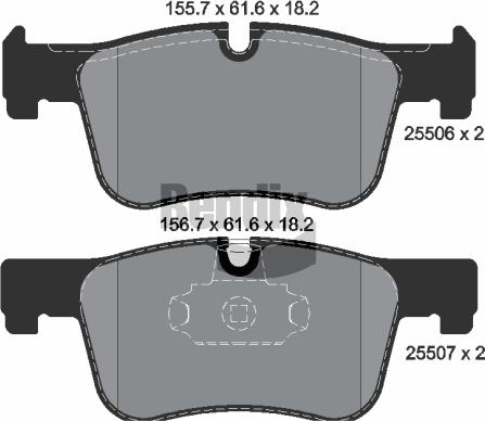 BENDIX Braking BPD1122 - Гальмівні колодки, дискові гальма autozip.com.ua