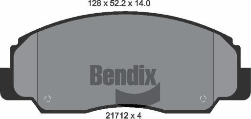 BENDIX Braking BPD1836 - Гальмівні колодки, дискові гальма autozip.com.ua