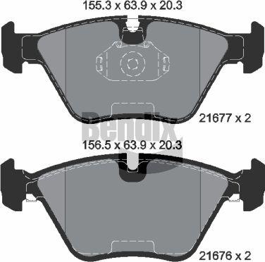 BENDIX Braking BPD1829 - Гальмівні колодки, дискові гальма autozip.com.ua