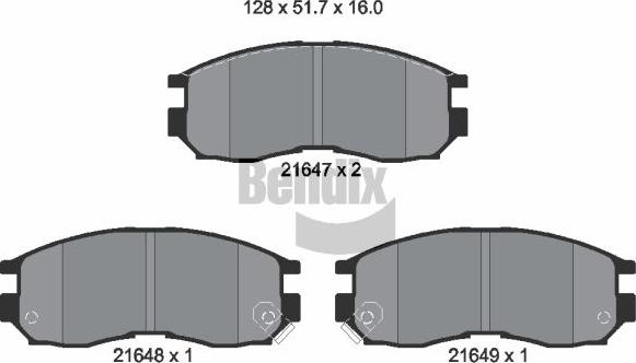 BENDIX Braking BPD1824 - Гальмівні колодки, дискові гальма autozip.com.ua