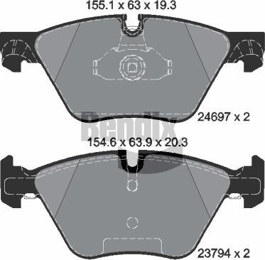 BENDIX Braking BPD1211 - Гальмівні колодки, дискові гальма autozip.com.ua