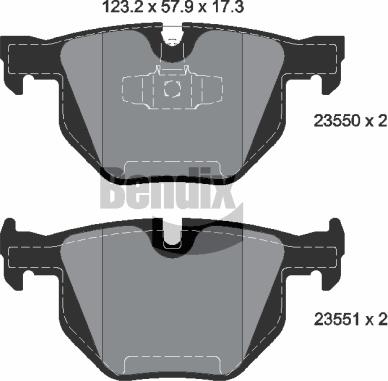 BENDIX Braking BPD1272 - Гальмівні колодки, дискові гальма autozip.com.ua